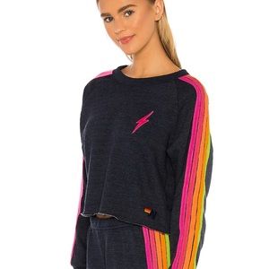 Aviator Nation navy sweat set